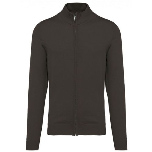 Gilet Zippé Cardigan K961 - Homme - Gris Foncé