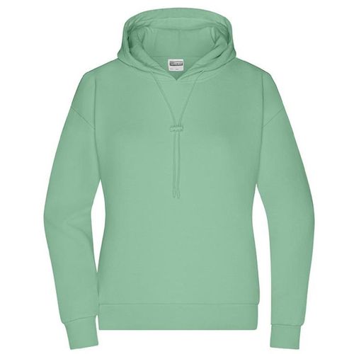 Sweat-Shirt À Capuche Bio - Femme - 8033 - Vert Jade