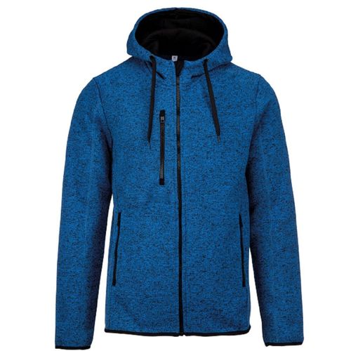 Veste À Capuche Chinée - Homme - Pa365 - Bleu Roi Mélange