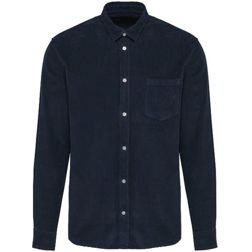 Chemise En Velours Côtelé Manches Longues - Homme - K599 - Bleu Marine