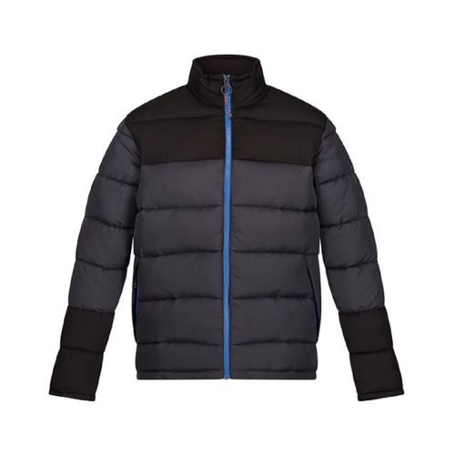 Doudoune Vintage - Homme - Tra536 - Gris Et Noir