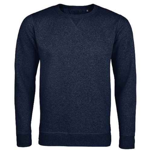 Sweat Shirt Col Rond - Homme - 02990 - Bleu Denim Chiné