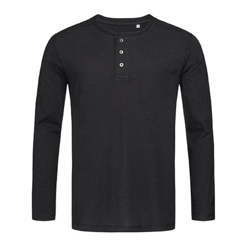 T-Shirt Manches Longues - Homme - St9460 - Noir