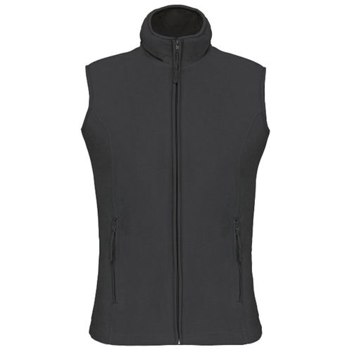 Gilet Sans Manches Micro Polaire Femme - K906 - Gris Foncé