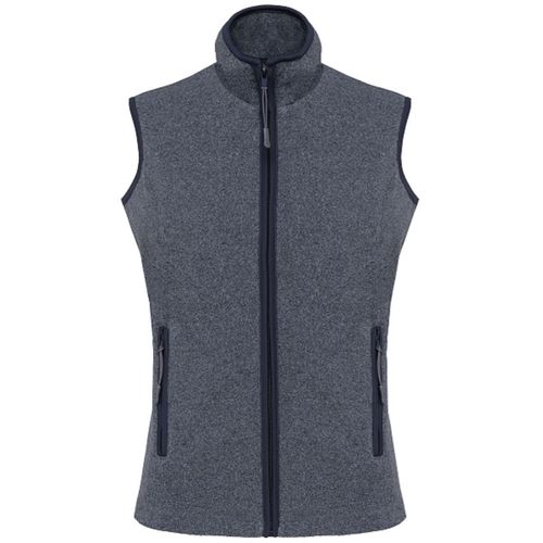 Gilet Sans Manches Micro Polaire Femme - K906 - Bleu Marine Heather