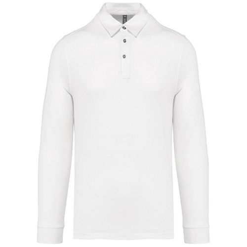 Polo Jersey Manches Longues - Homme - K264 - Blanc