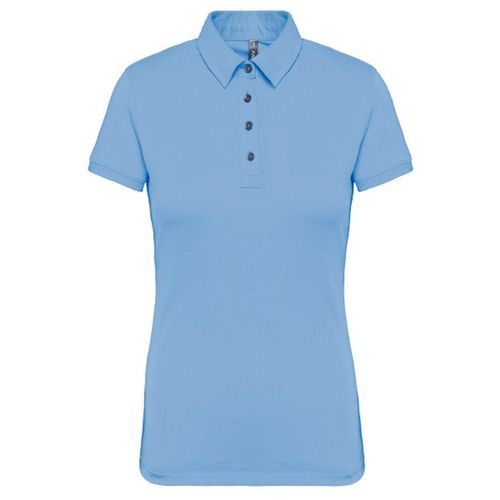 Polo Jersey Manches Courtes - Femme - K263 - Bleu Ciel