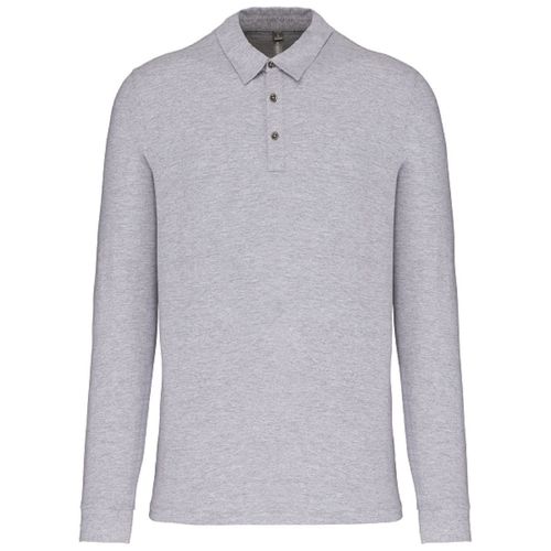 Polo Jersey Manches Longues - Homme - K264 - Gris Oxford