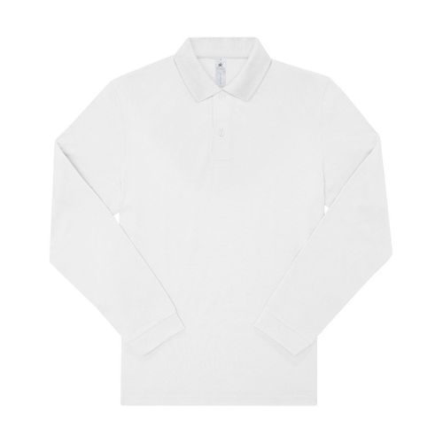 Polo Manches Longues- Homme - Pu427 - Blanc