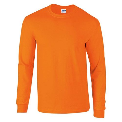 T-Shirt Manches Longues - Homme - 2400 - Orange Fluo