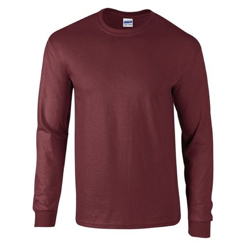T-Shirt Manches Longues - Homme - 2400 - Rouge Bordeaux Maroon