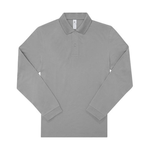 Polo Manches Longues- Homme - Pu427 - Gris Sport