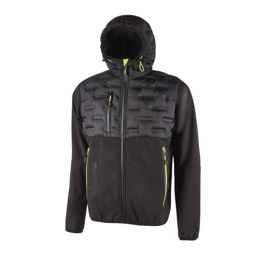 Veste Hybride De Travail - Homme - Upfu213 - Noir Et Jaune