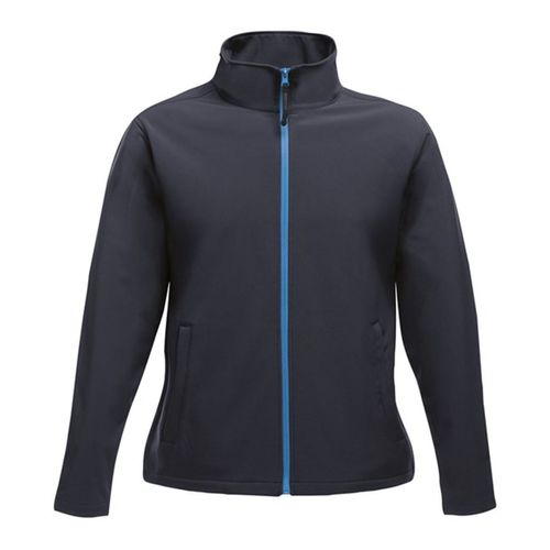 Veste Softshell Femme - Tra629 - Bleu Marine Et Bleu Clair