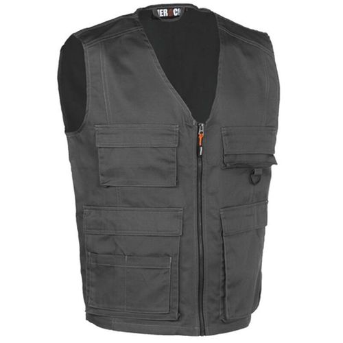 Gilet De Travail Multipoches - Homme - Hk205 - Gris