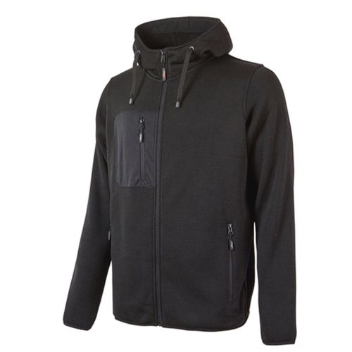 Gilet Sweat De Travail Zippé - Homme - Upey174 - Noir