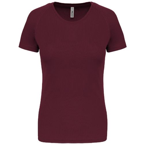 T-Shirt Sport - Running - Femme - Pa439 - Rouge Vin