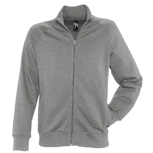 Veste Molleton Gratté Zippée - Homme - 47200 - Gris Chiné Foncé