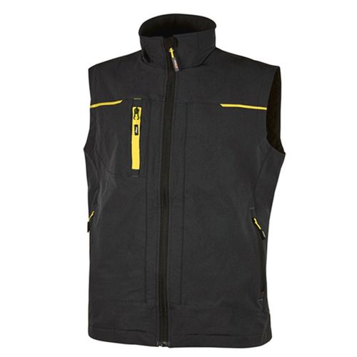 Gilet Sans Manches - Femme - Uppe181l - Noir Carbon Et Jaune