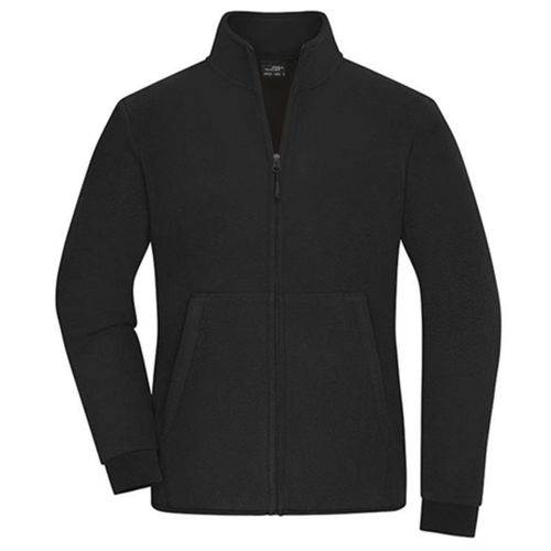 Veste Polaire Zippée - Femme - Jn1321 - Noir Et Gris Foncé
