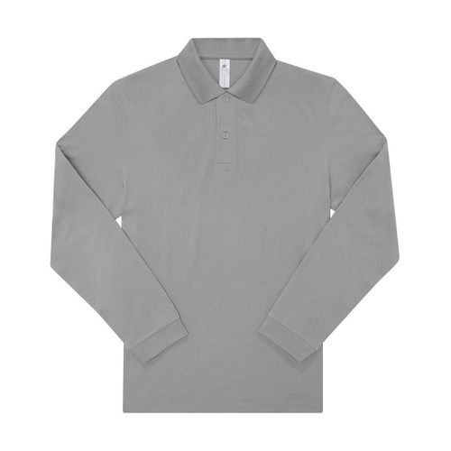 Polo Manches Longues- Homme - Pu425 - Gris Sport