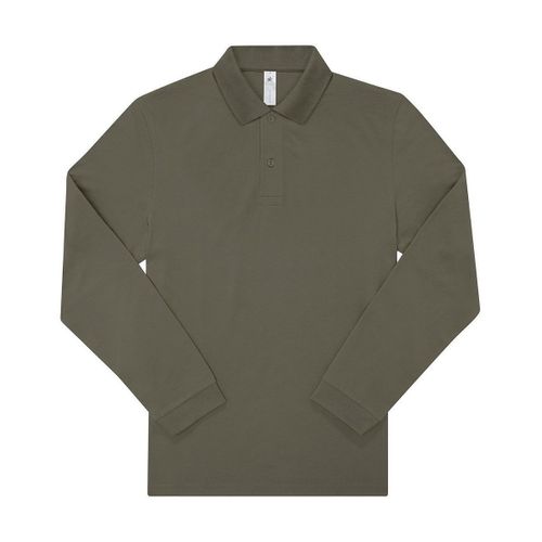 Polo Manches Longues- Homme - Pu425 - Vert Militaire