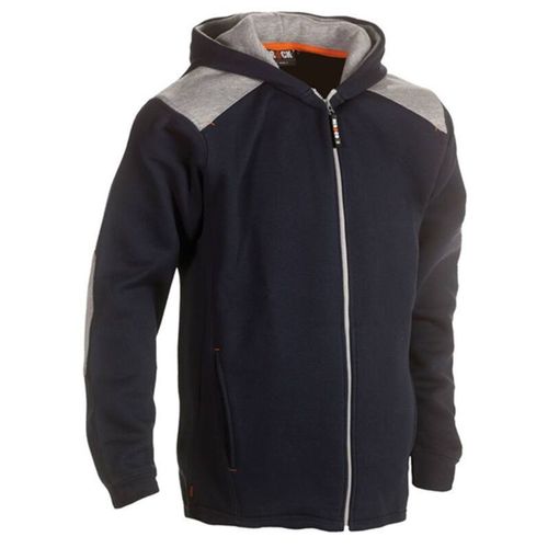 Veste Sweat De Travail Zippée À Capuche - Homme - Hk351 - Bleu Marine