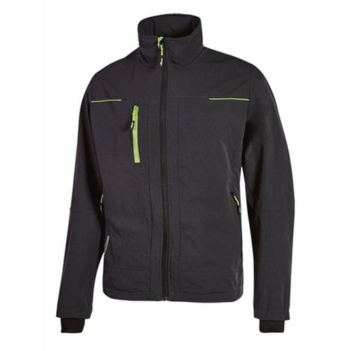 Veste Manches Longues - Femme - Uppe178l - Noir Carbon Et Lime