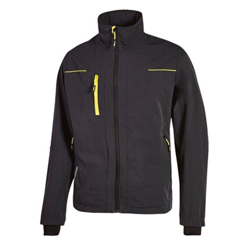 Veste Manches Longues - Hemme - Uppe178 - Noir Carbon Et Jaune