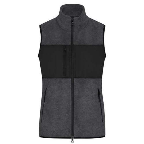 Gilet Polaire Sans Manches - Femme - Jn1309 - Gris Foncé Mélange