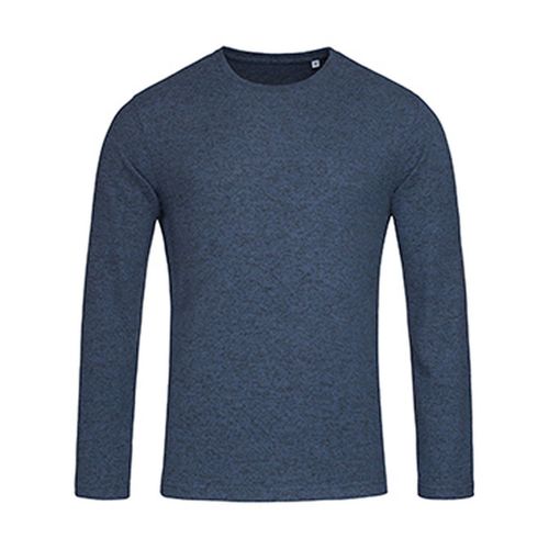 T-Shirt Manches Longues - Homme - St9080 - Bleu Marine Mélange