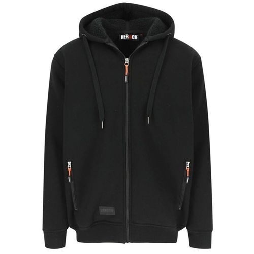 Veste Sweat De Travail Zippée À Capuche - Homme - Hk370 - Noir
