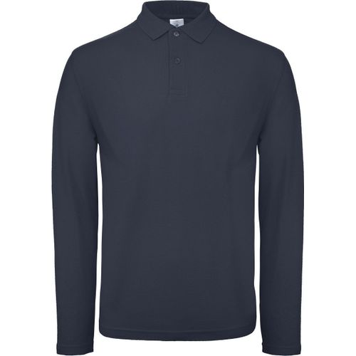 Polo Manches Longues - Homme - Pui12 - Bleu Marine