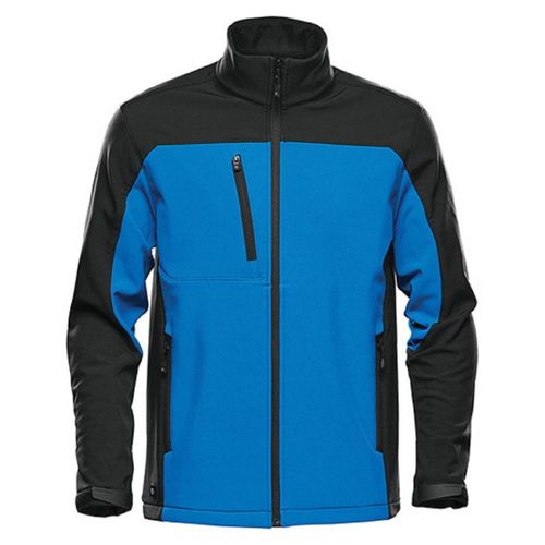 Veste Softshell - Homme - Bhs-3 - Bleu Azur Et Noir