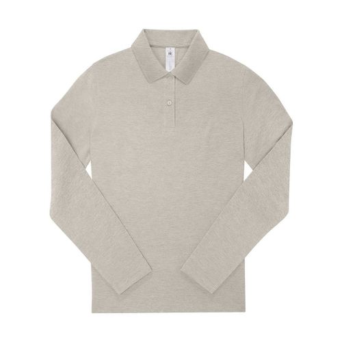 Polo Manches Longues- Femme - Pw464 - Gris Chiné