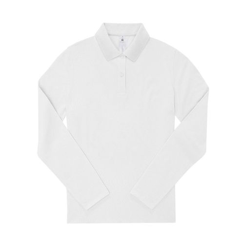 Polo Manches Longues- Femme - Pw464 - Blanc