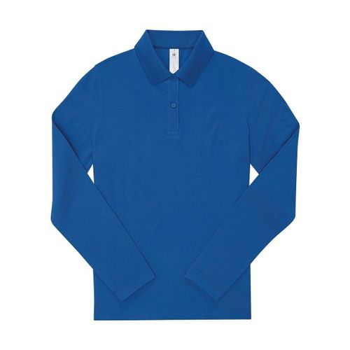 Polo Manches Longues- Femme - Pw464 - Bleu Roi