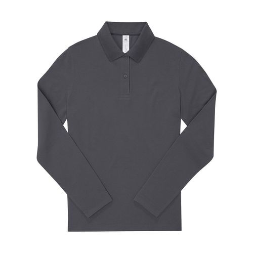 Polo Manches Longues- Femme - Pw464 - Gris Foncé