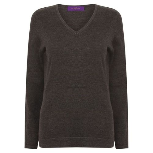 Pull Col V - Femme - Tailles Du Xxs Au 4xl - Hb721 - Gris Marl