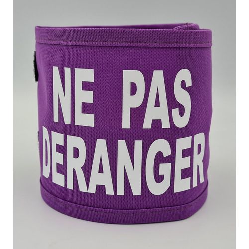 Brassard Léger Textile - Ne Pas Deranger - Violet
