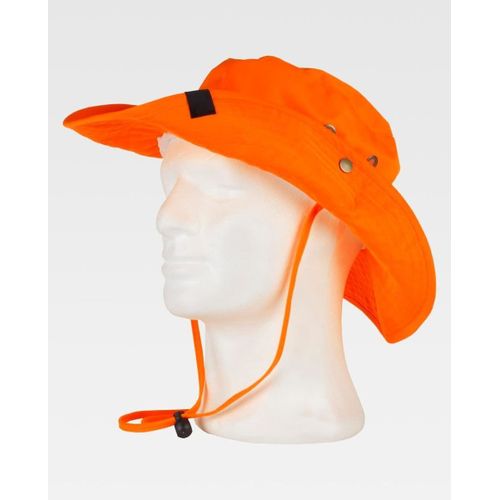 Chapeau Randonnée Haute Visibilité Safari Orange Fluo - Wfa930