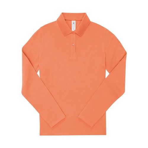 Polo Manches Longues- Femme - Pw464 - Orange Corail