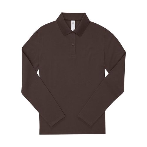 Polo Manches Longues- Femme - Pw464 - Marron Café