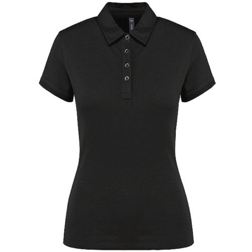 Polo Jersey Manches Courtes - Femme - K263 - Noir