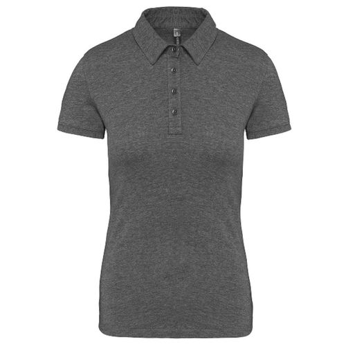 Polo Jersey Manches Courtes - Femme - K263 - Gris Heather