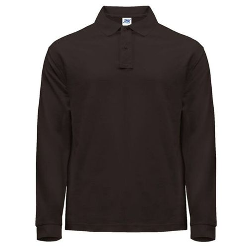 Polo Manches Longues - Homme - Jk215 - Gris Graphite