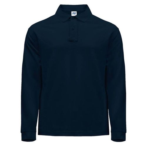 Polo Manches Longues - Homme - Jk215 - Bleu Marine