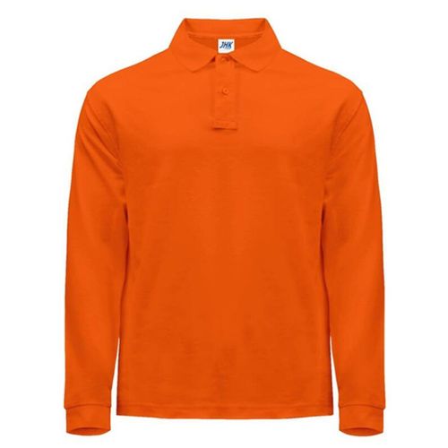 Polo Manches Longues - Homme - Jk215 - Orange