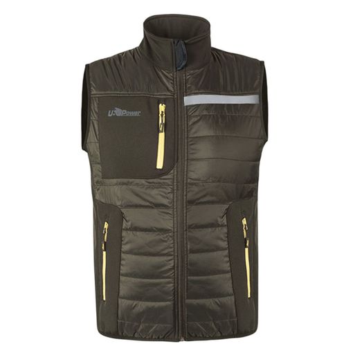 Bodywarmer De Travail - Homme - Upfu278 - Vert Foncé