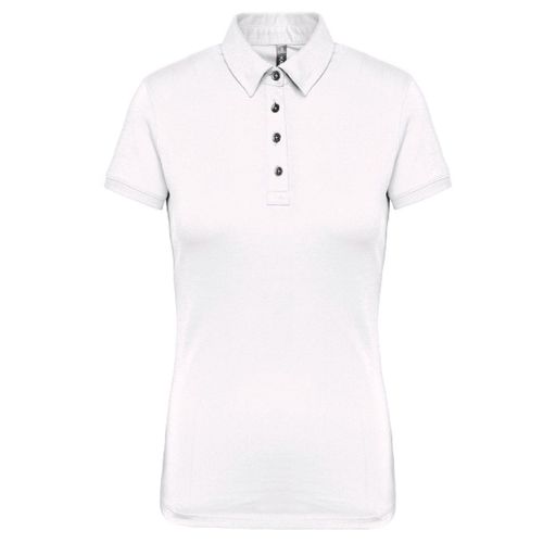 Polo Jersey Manches Courtes - Femme - K263 - Blanc